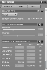 tool settings tool settings