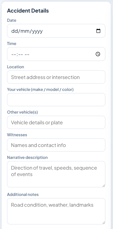 Accident Details