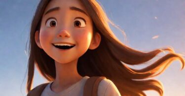 Sarah with American Flag