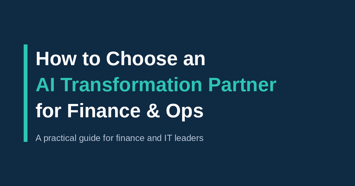 AI transformation partner