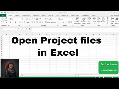Open Project files in Excel without Project installed