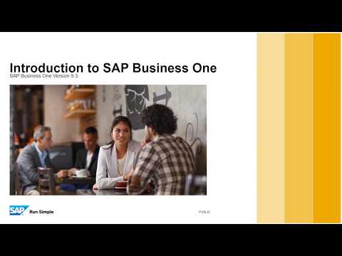 Introduction to SAP Business One 9.3