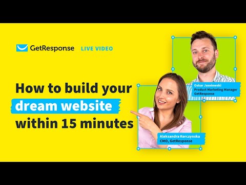 Build a website for your business EASY &amp; FOR FREE with GetResponse&#039;s Website Builder!