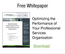 optimizing the performance of professional services organization